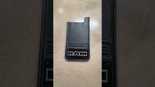 The Gatorback mud flaps going on a Ram today! #mudflaps #whiteram #ram