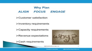 S&OP or Master Scheduling: Why Plan?