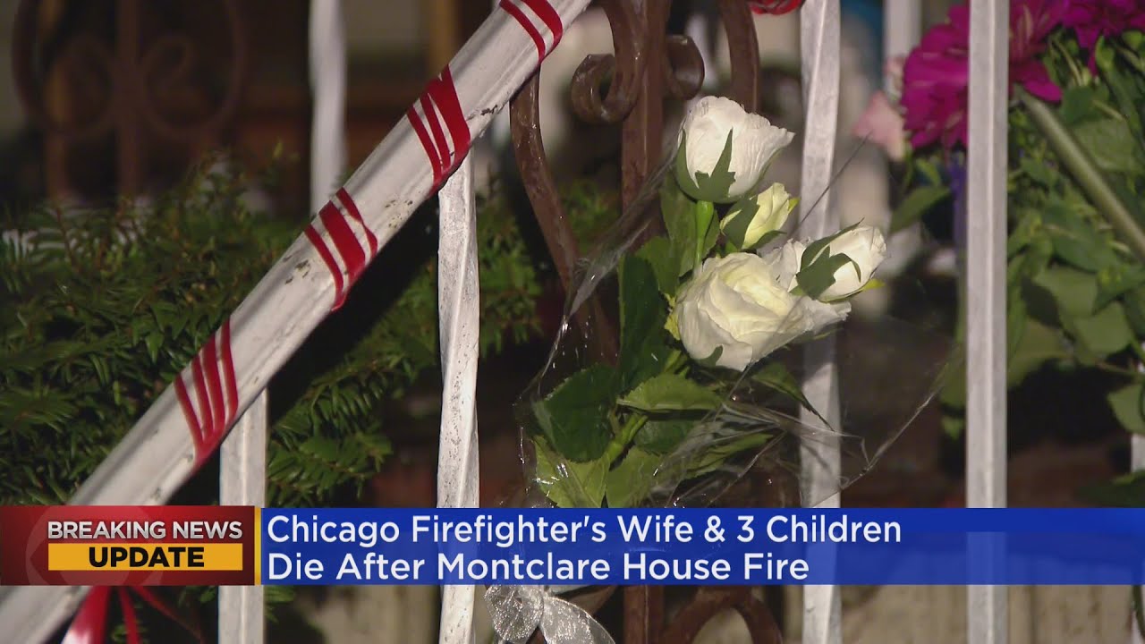 Chicago firefighter's wife & 3 children die after Montclare house fire