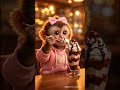 SipSip enjoys her hot fud#SipSipMonkey #HotFudgeSundae #DessertTime #CuteMonkey #aivideoediting