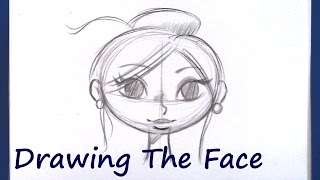 How to Draw A Cartoon Face  (Beginner Level)