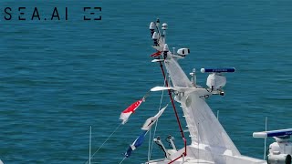 Sea.ai Sentry System on a Surface Effect Ship