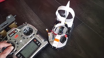 Mini foam board FPV hovercraft, overview+DVR footage