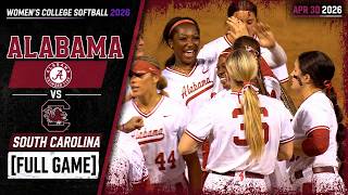 Alabama vs South Carolina [FULL GAME] Women's College Softball , Apr 30 2026