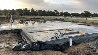 Building Our Home: Exciting Slab Pour Day! Owner Builders LongAwaited House Slab Pour