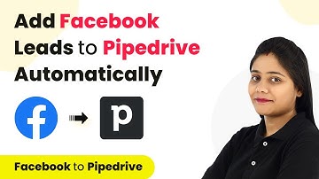How to Add Facebook Leads to Pipedrive Automatically | Facebook Pipedrive Integration