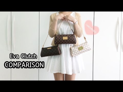 Louis Vuitton Eva Clutch Comparison Review - YouTube