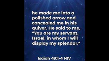 Thumbnail of Isaiah 49:1-4 | Second Servant Song of Isaiah Part One