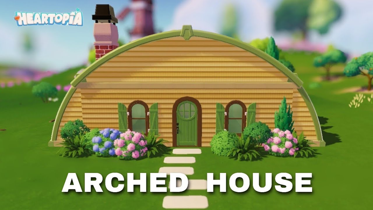 How to Build an Arched House in Heartopia | Tutorial - YouTube