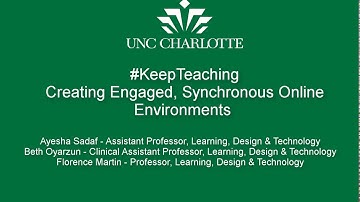 Creating Engaged Synchronous Online Environments