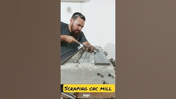 Hand scraping CNC mill   #shorts #diycncmill #scraping #fresadoracnc #concretecnc