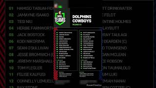 NRL Round 1 Team List | DOLPHINS 🆚 North Queensland COWBOYS