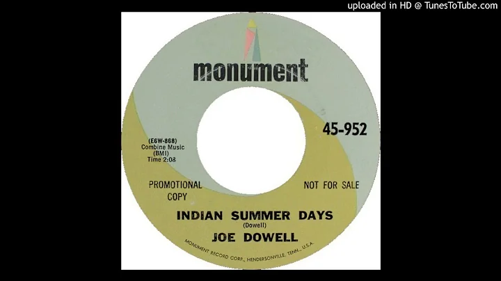 Joe Dowell  "Indian Summer Days" (1966)