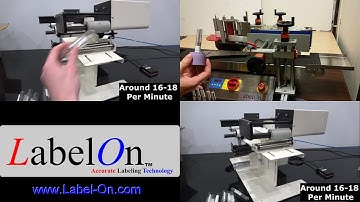 Labeling Long Tall Round Products - Options a Bench Top Labeling Machine or LabelOn™ Mini Synergy