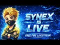 🔴 FREE FIRE LIVE | HANDCAM GAMEPLAY 🔥 | Synex Gaming | UID 7568310785 | RANK PUSH INDIA