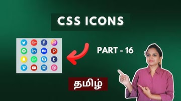 LEARN CSS ICONS IN 4 MINUTES | FONT AWESOME ICONS | CSS TUTORIAL - PART 16 | TAMIL
