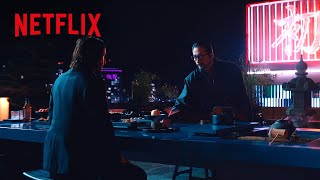 キアヌ・リーヴスと真田広之 - 大阪コンチネンタルでジョンをもてなすシマヅ | ジョン・ウィック: コンセクエンス | Netflix Japan