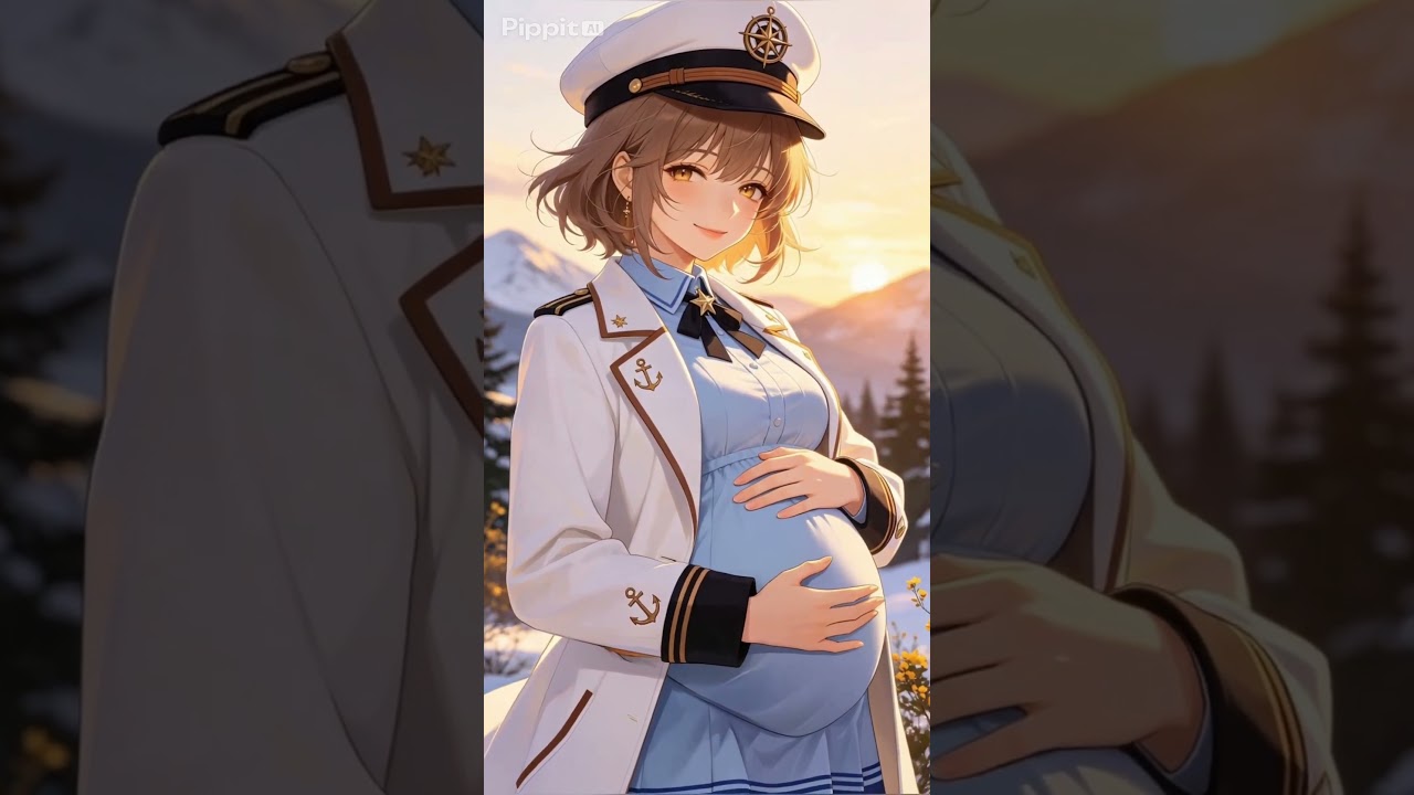 🌳⚓ Chica Marinera entre Árboles | Video Corto (9s) #Shorts
