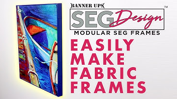 How to easily make fabric frames