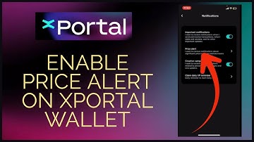 How to Enable Price Alert on xPortal 2024?