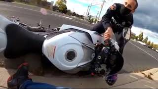 Cop Beats Biker with his Bike - Biker vs Police Fights | Epic Biker Moments