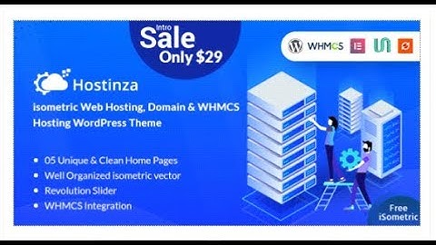 Hostinza - Isometric Domain & Web Hosting Wordpress Theme | Themeforest Templates