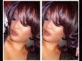 Wig Review-MLF81 Rosewood by Bobbi Boss #wigreview #bobbiboss #rosewood #syntheticwig #beauty #bangs