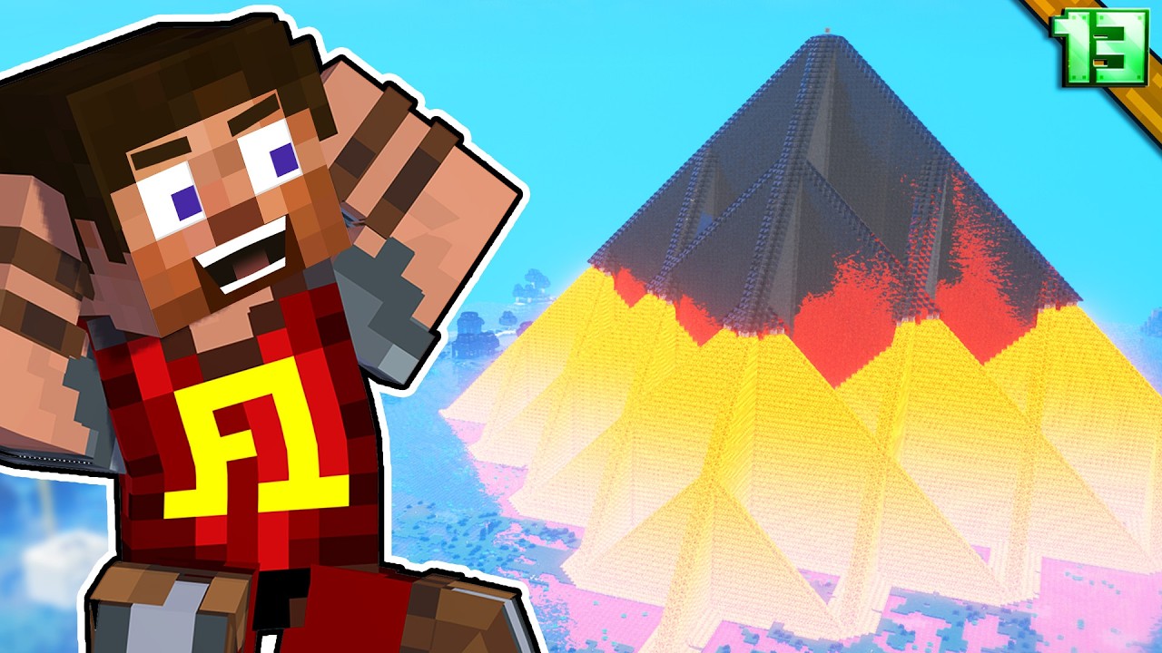 Ich gieße ein XXL Bauwerk in Craft Attack 13