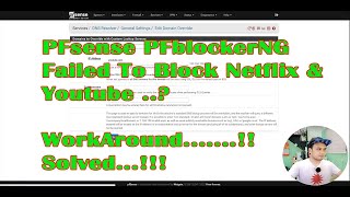 Paano mag Block ng Website sa PFSense gamit ang DNS RESOLVER Combined With PFBlockerNG