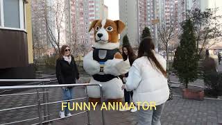 Подружки знали що подарувати🐶🤗 Привітання від пса Патрона🎉☎️0731582858💙💛 www.funnyanimator.kyiv.ua