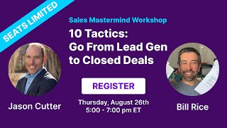 Sales Mastermind Workshop with Jason Cutter and Bill Rice - Promo by Bill Rice Strategy 65 views 2 years ago 7 minutes, 43 seconds