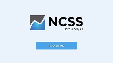 NCSS Statistical Software (Product Demo)