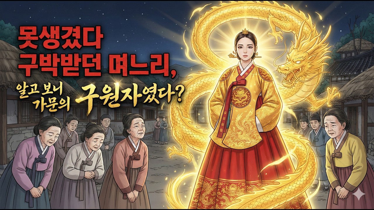 외모로 사람 차별한 시어머니의 처절한 후회ㅣ야담ㅣ오디오북ㅣ옛날이야기ㅣ민담ㅣ전설ㅣ설화ㅣ수면ㅣ수면동화ㅣ잠잘때ㅣ효도