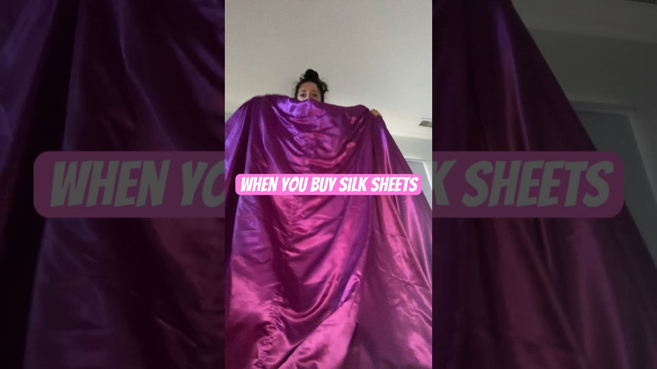 Big spend: silk sheets #mama #bed #beauty #pink #silk