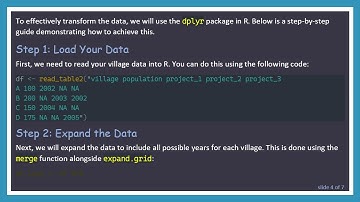 Transforming Wide Data Into Long Format in R