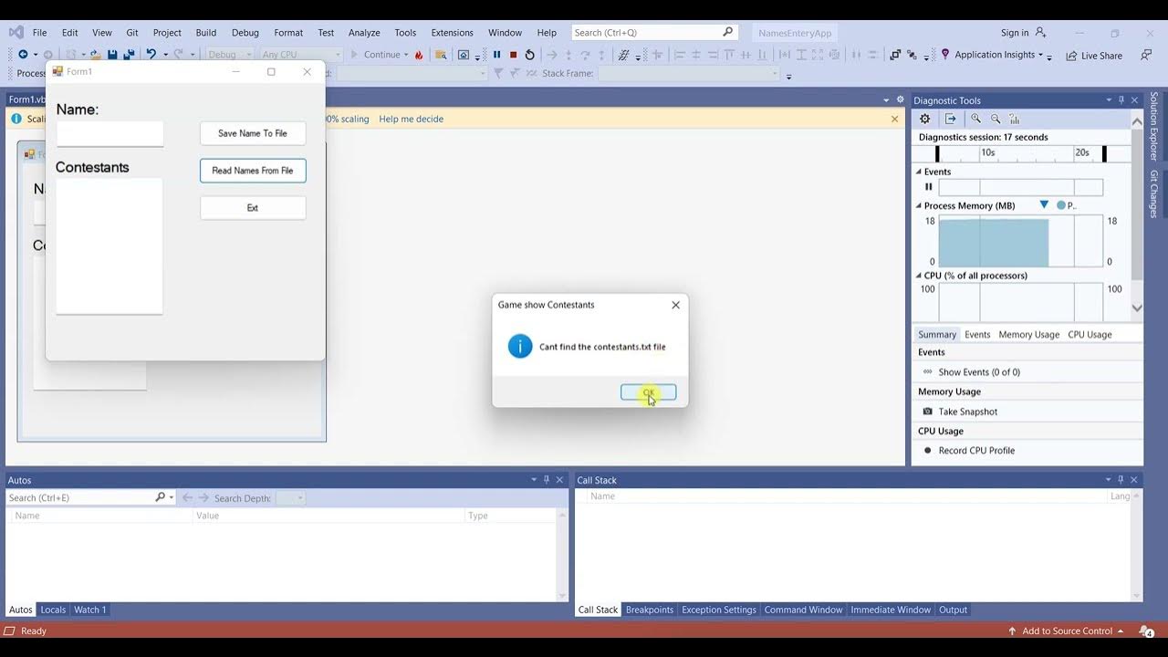 Visual Basic Tutorials : Accessing Files and Directories Part One ...