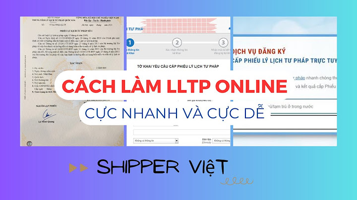 Xin lý lịch tư pháp hướng dẫn