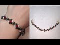 Beaded bracelet /diy / Нежный весенний браслет из бусин / Zarif bileklik yapımı /
