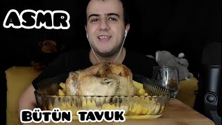 ASMR TÜRKÇE YEMEK FIRINDA TAVUK MUKBANG KIZARMIŞ BÜTÜN TAVUK ASMR SPICY CHICKEN