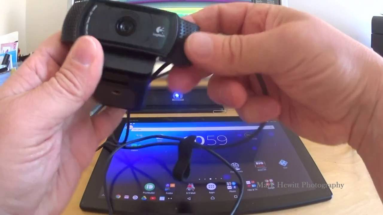 Connecting a USB web cam to an android tablet/phone... - YouTube