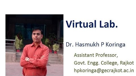 How to perform Experiments using Virtual Lab. | Vlab.