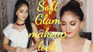 SOFT GLAM MAKEUP LOOK + STYLED WITH WHITE TOP , soft glam makeup , white top ,white dress.