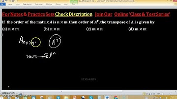 download linear algebra pdf order of transpose of the matrix iit jam