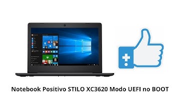 How to Format a Positivo STILO XC3620 Notebook in UEFI Mode during BOOT
