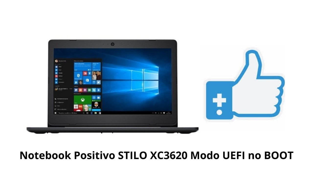 Como Formatar Notebook Positivo STILO XC3620 Modo UEFI No BOOT YouTube