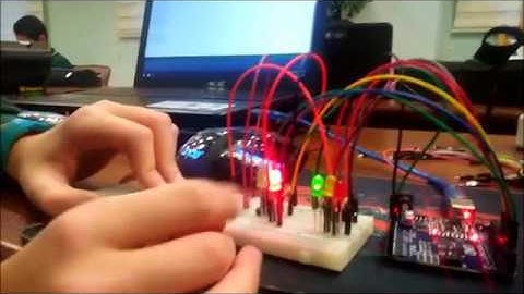 ARDUİNO YAYA BUTONLU TRAFİK LAMBASI