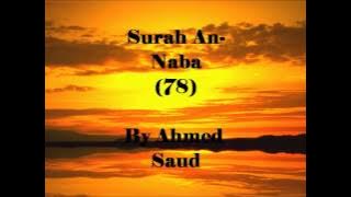 Surah An-Naba By Ahmed Saud