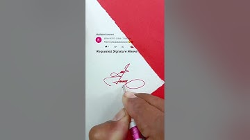 Marwa Signature Design | How To Sign The Letter M #shorts