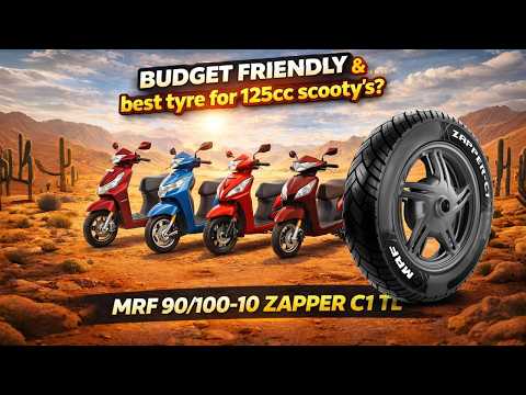 MRF ZAPPER C1 90/100-10 Review | Best Scooter Tyre? 😱 | Bahubali Tyres