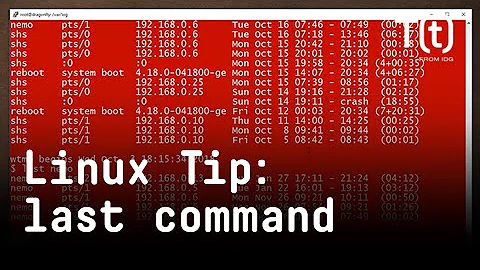 How to use the last command: 2-Minute Linux Tip